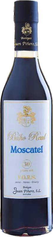 Juan Piñero Búho Real Moscatel Jerez-Xérès-Sherry VORS Very Old Rare Sherry — Muy Viejo y Exclusivo Botella Medium 50 cl.