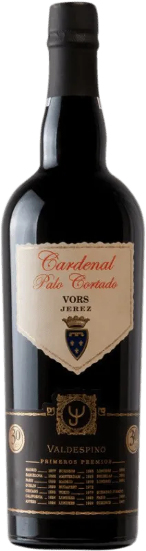 Valdespino Cardenal Palomino Fino Jerez-Xérès-Sherry Palo Cortado VORS Very Old Rare Sherry — Muy Viejo y Exclusivo 75 cl.