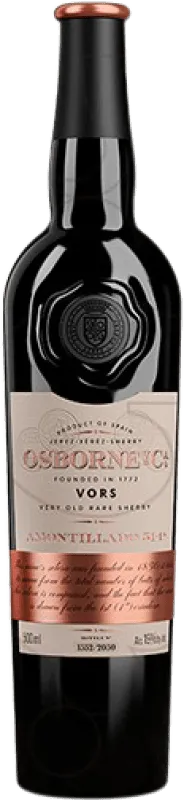 Osborne 51-1 Palomino Fino Jerez-Xérès-Sherry Amontillado VORS Very Old Rare Sherry — Muy Viejo y Exclusivo Botella Medium 50 cl.
