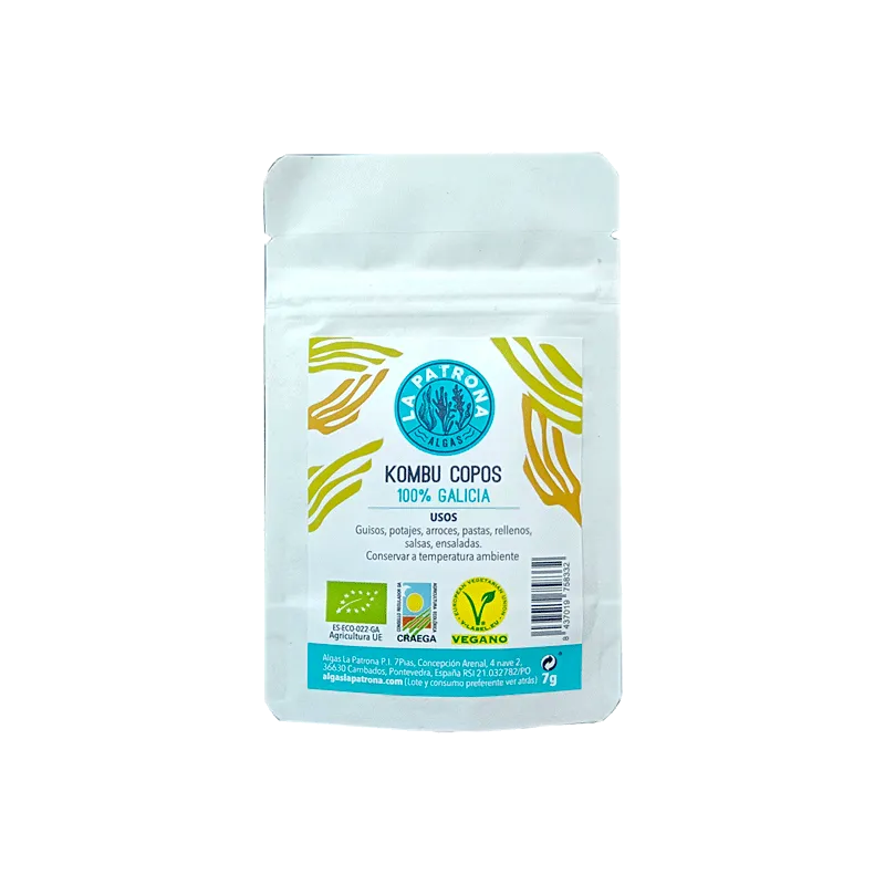 Sazonador alga Kombu en copos 7g ECO