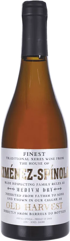 Ximénez-Spínola Pedro Ximénez Manzanilla-Sanlúcar de Barrameda Old Vines — VV Viñas Viejas Botella Medium 50 cl.