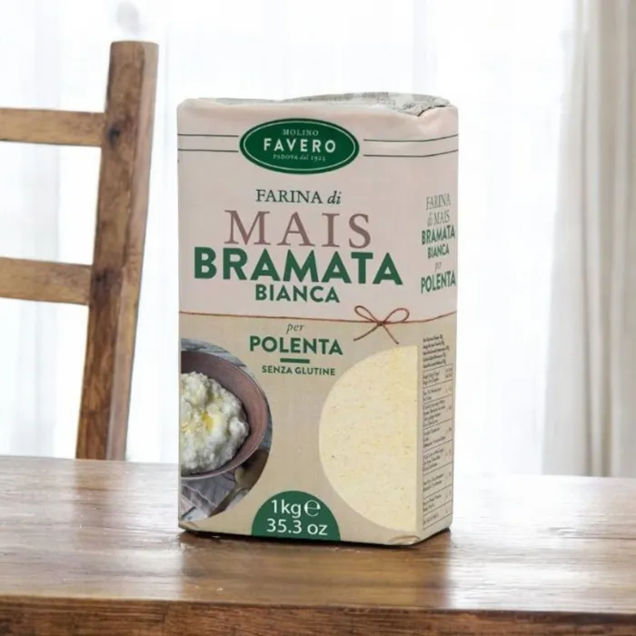 Harina blanca bramata para polenta Favero 1 Kg