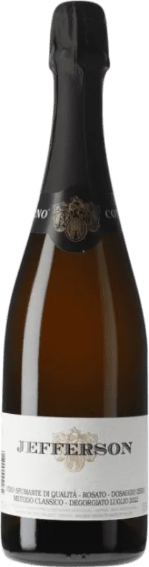 Cantina Nervi Jefferson Nebbiolo Zéro Dosage — Brut Nature Grappa Piemontese Rosé — Rosado 75 cl.