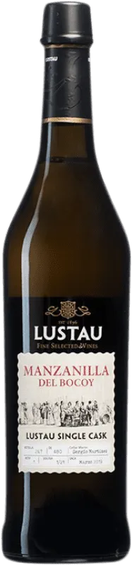 Lustau Bocoy Palomino Fino Manzanilla-Sanlúcar de Barrameda Single Cask — Barrica Única Botella Medium 50 cl.