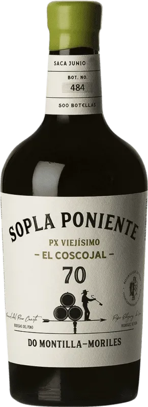 Pepe Rodríguez de Vera Sopla Poniente El Coscojal Palomino Fino Jerez-Xérès-Sherry Extra Viejo Botella Medium 50 cl.