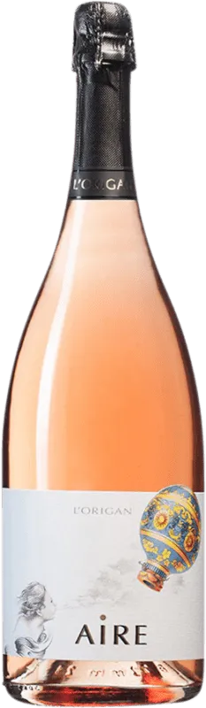 L'Origan Aire Brut Nature Cava Rosé — Rosado Botella Magnum 1,5 L.