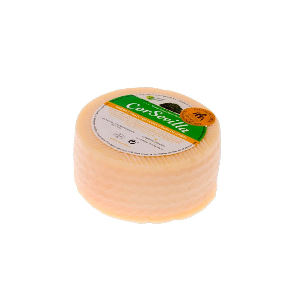 Queso curado de leche cruda de cabra – Queso entero de 700 g.