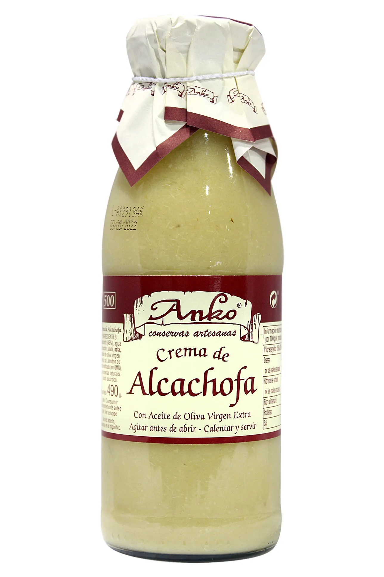Crema de alcachofas