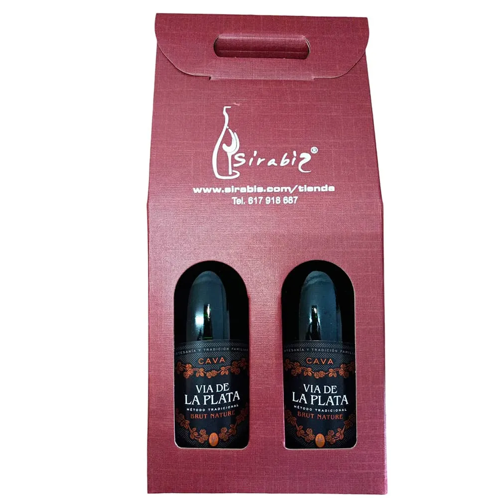 Pack 2 botellas Cava Vía de la Plata en Estuche de Cartón