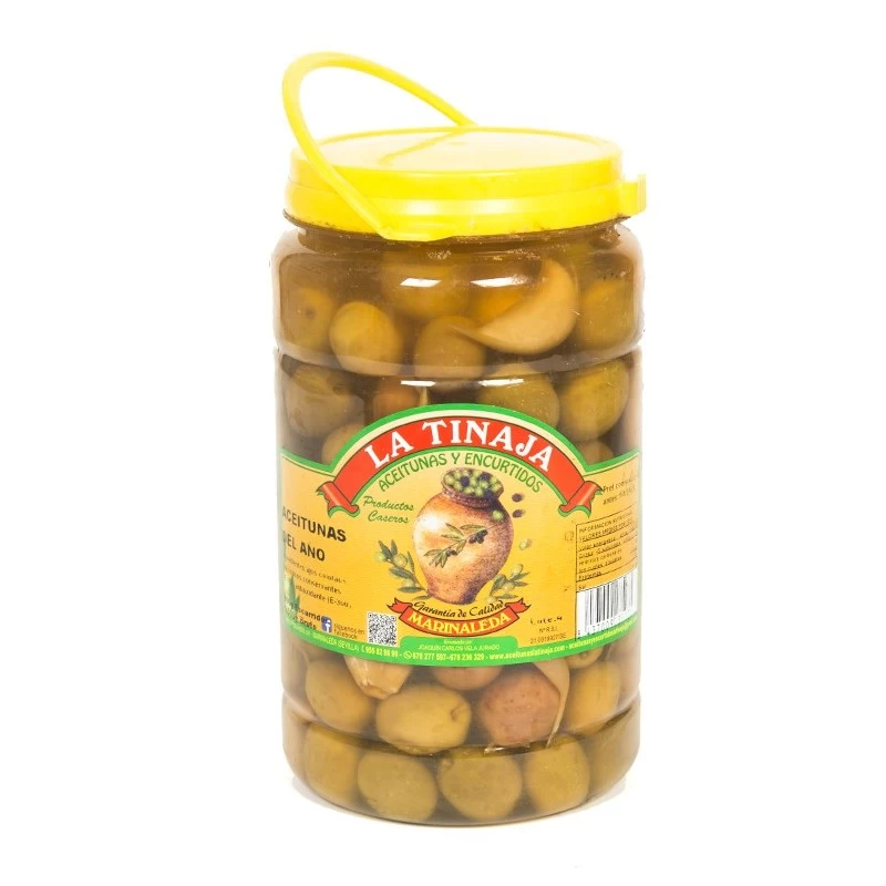 Aceitunas con Ajo granel (900gr escurrido)