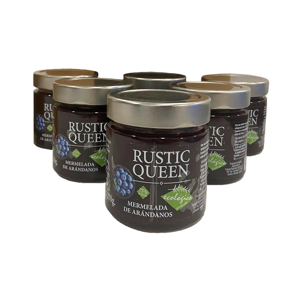 Mermelada extra de arándanos ecológica 210 g - Pack 6