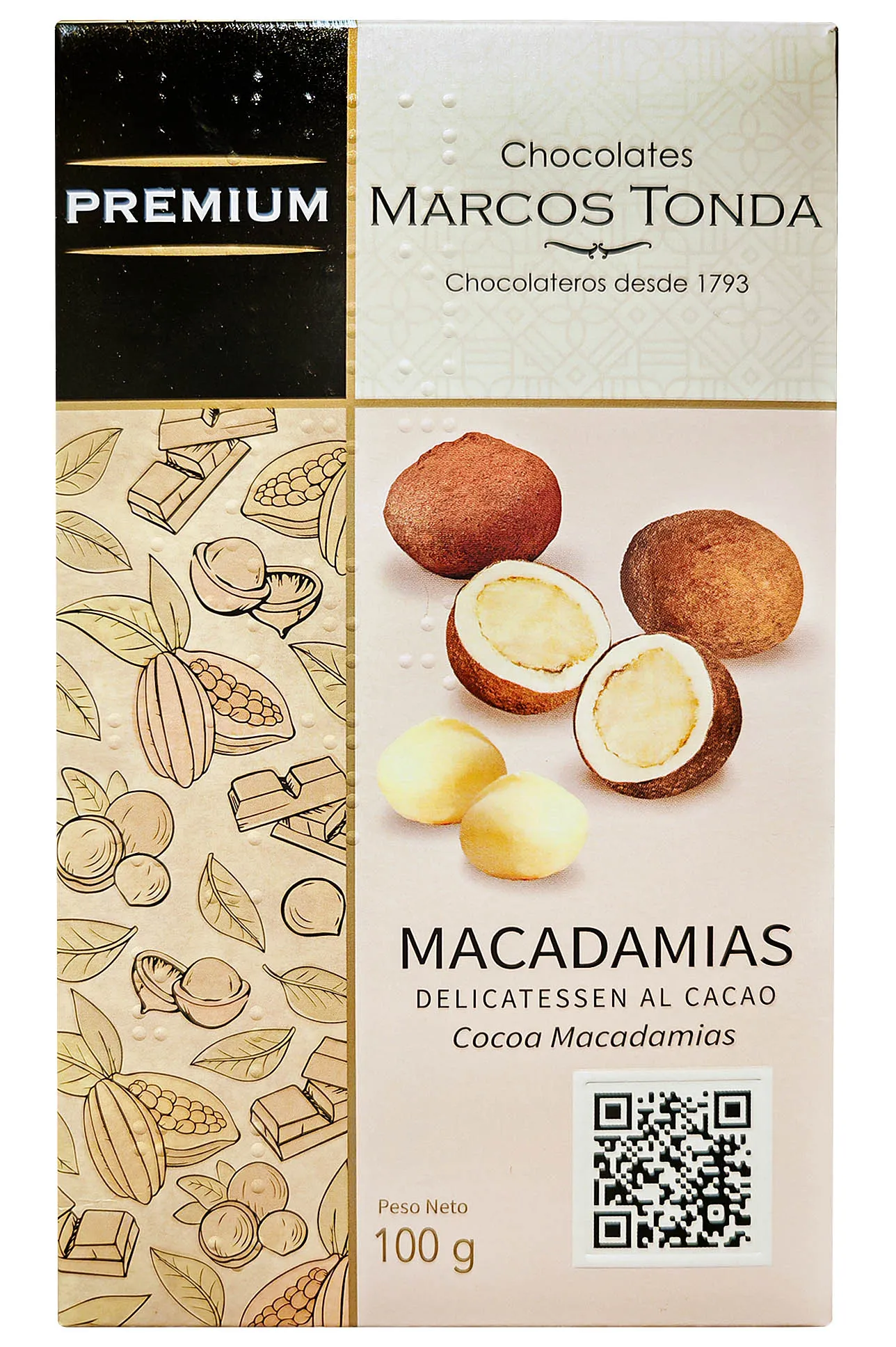 Macadamias al cacao