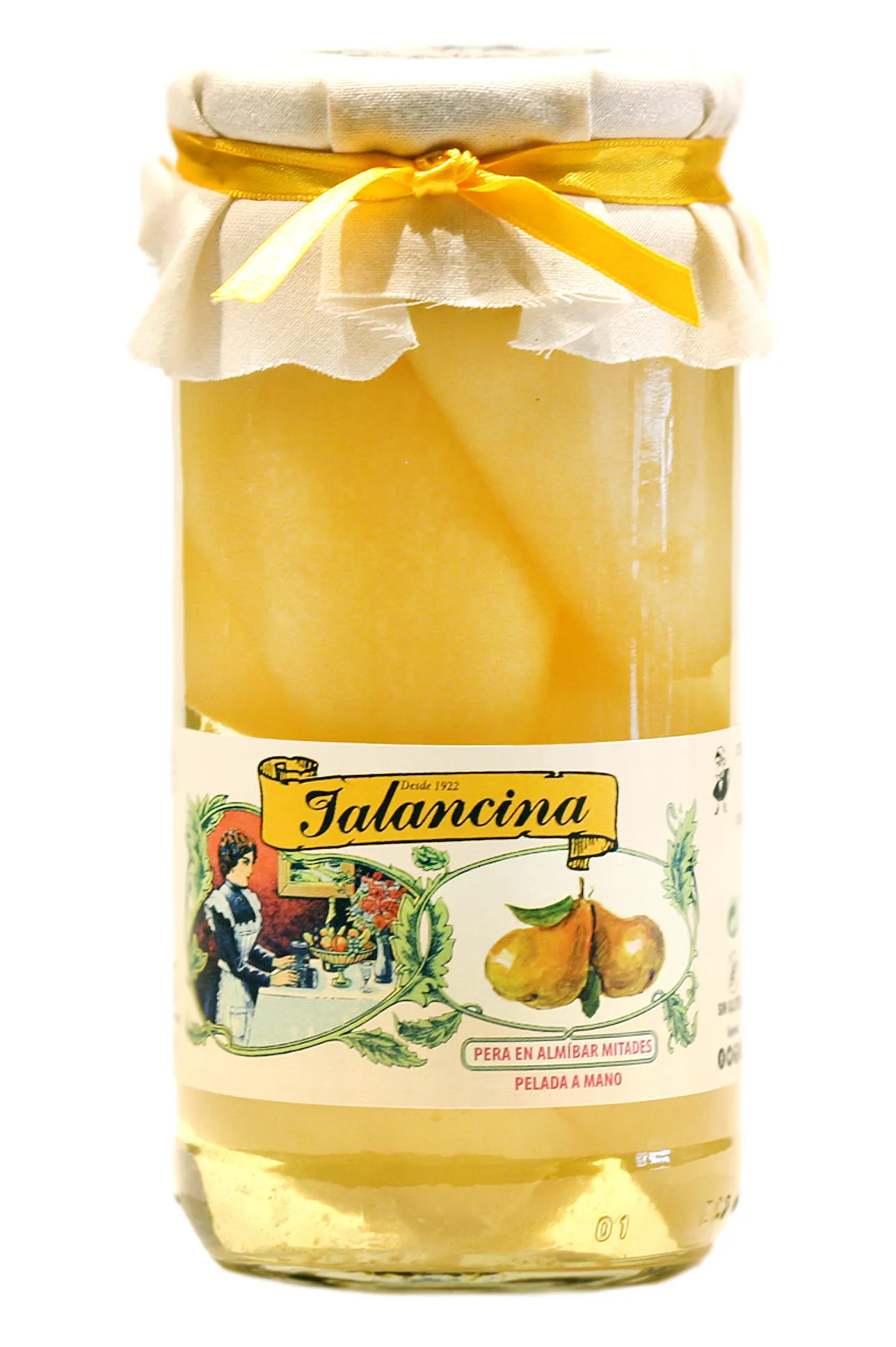 Peras en almibar jalancina