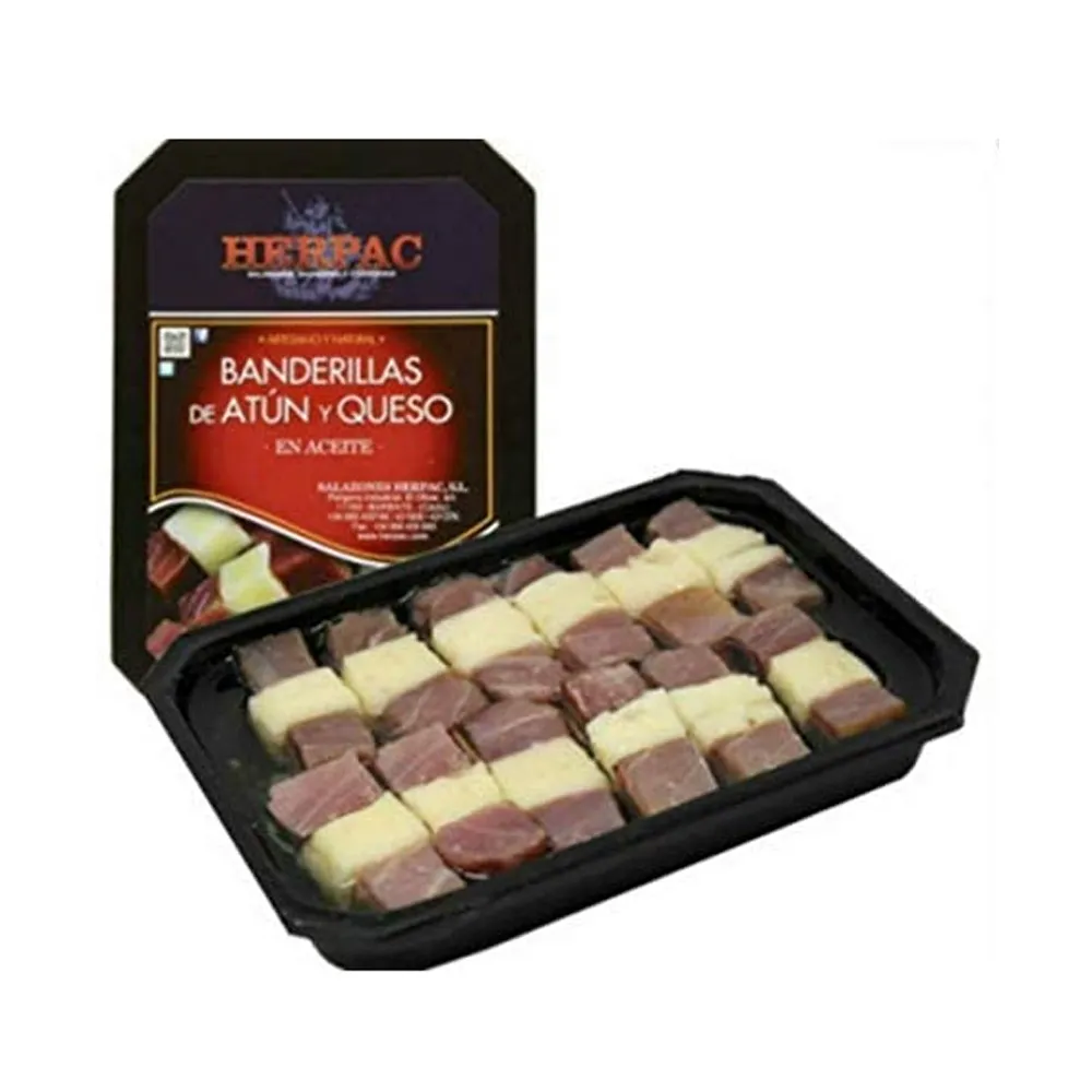 Banderillas de atún y queso