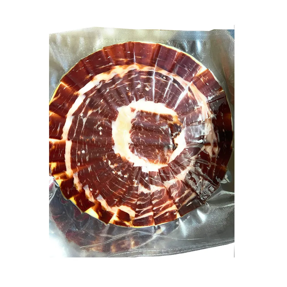 Ración. Plato de Jamón de Bellota 100 % Ibérico Cortado a Cuchillo