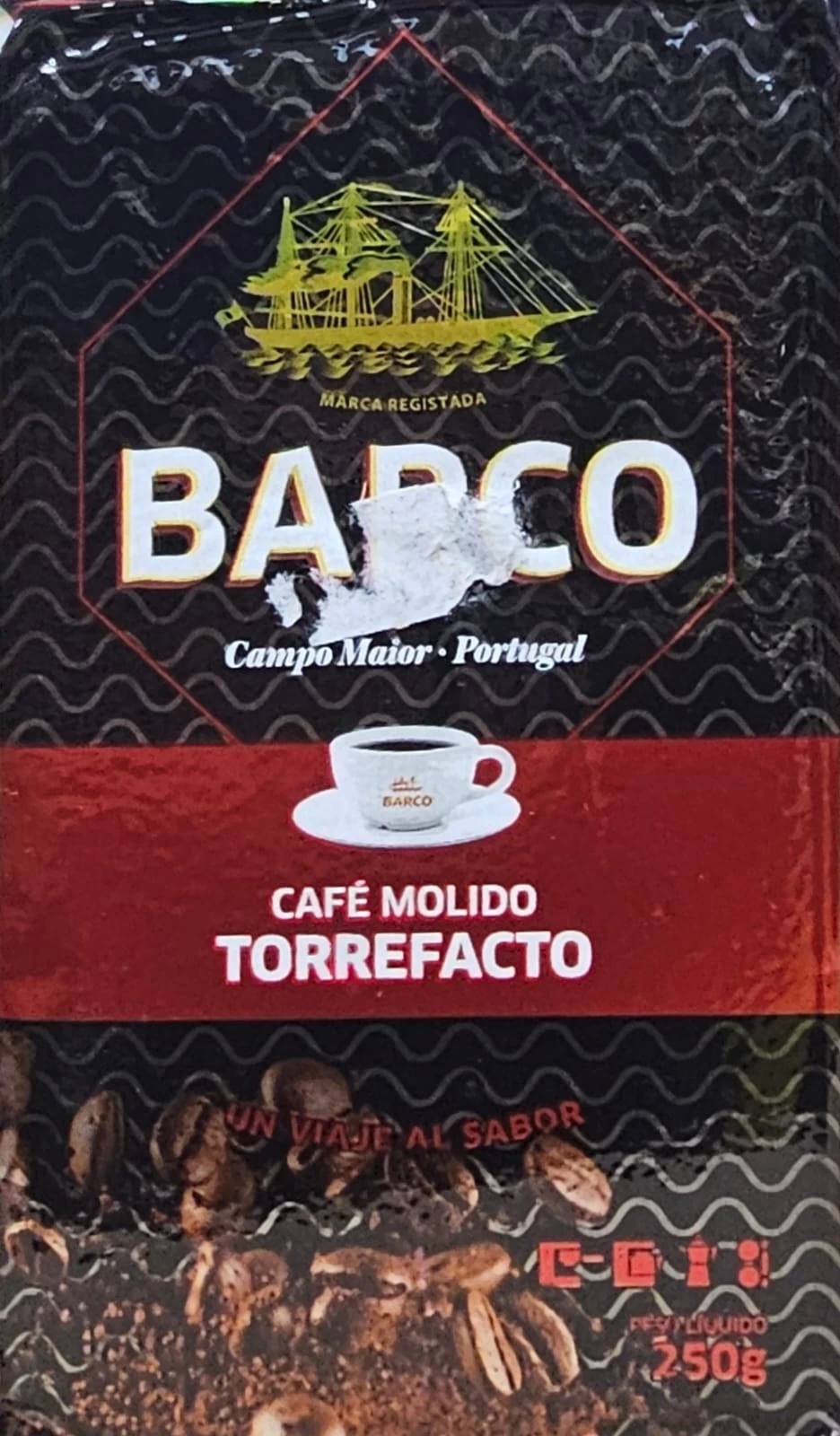 Café Barco Molido Torrefacto (250g)
