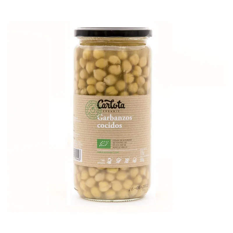 Garbanzos cocidos Bio 720g Carlota Organic
