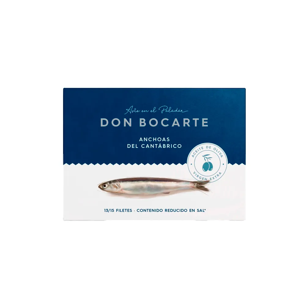 Anchoas del Cantábrico Don Bocarte AOVE 85g 13-15 filetes