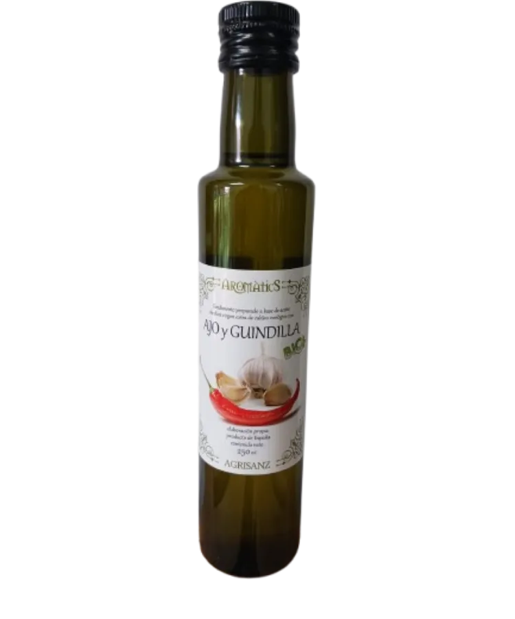 Aceite de Oliva Virgen Extra con Ajo y Guindilla