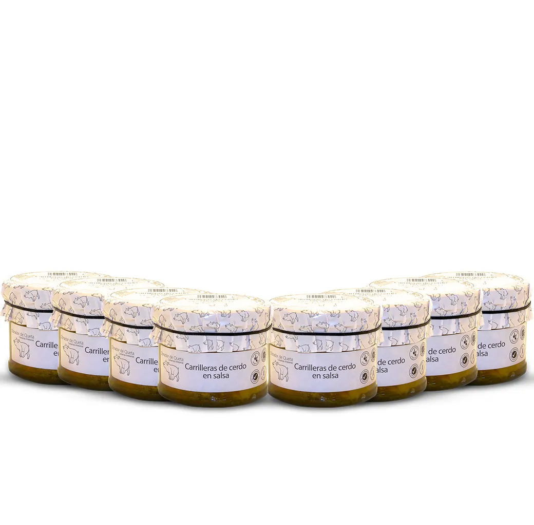 Carrilleras de cerdo al vino blanco - 8 unidades