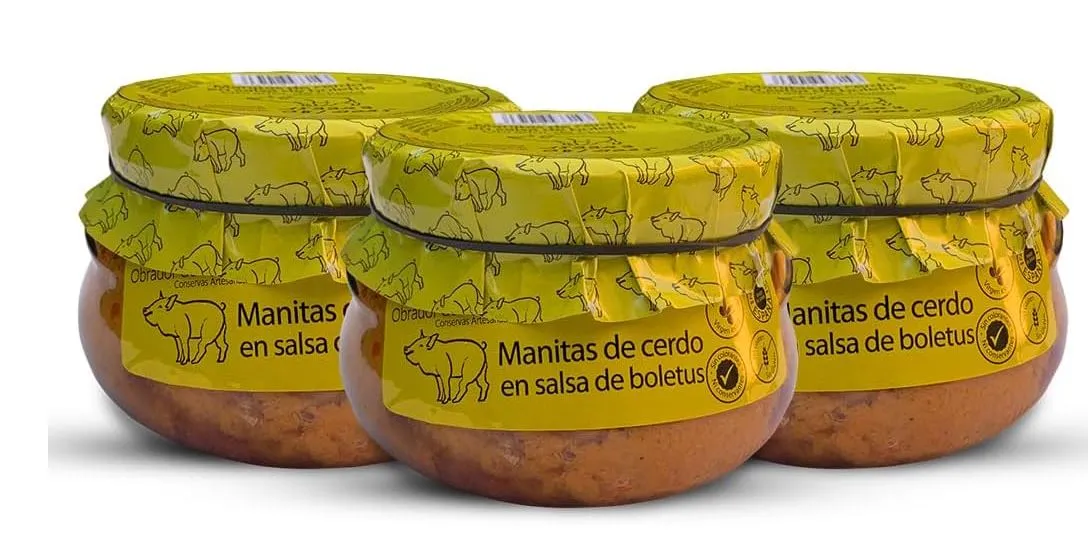 Manitas de cerdo en salsa de boletus - 3 unidades