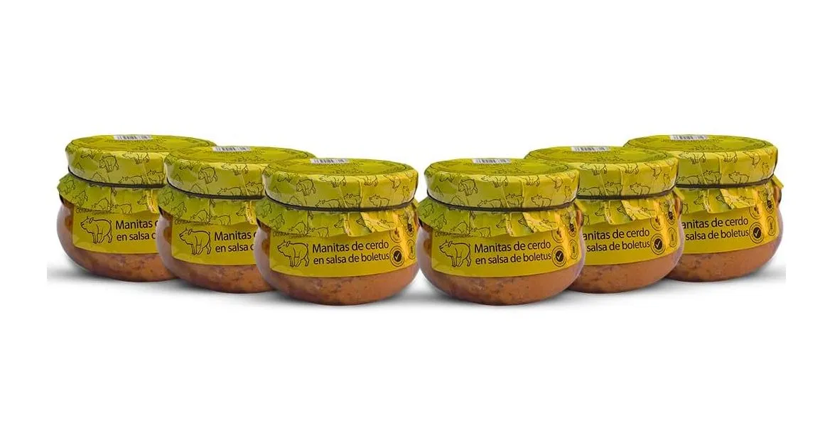 Manitas de cerdo en salsa de boletus - 6 unidades