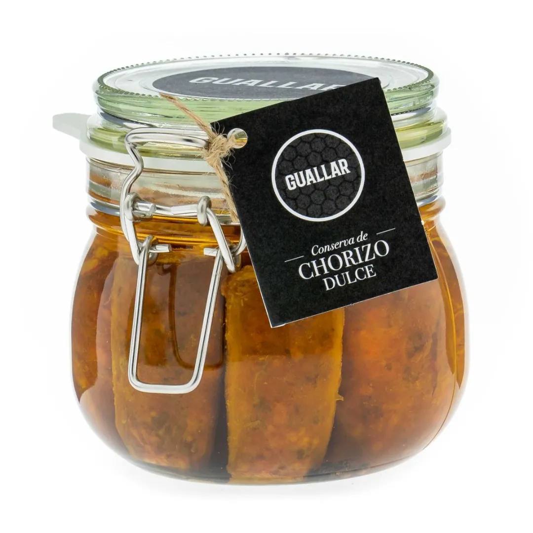 Conserva Gourmet de Chorizo Dulce en Aceite de Oliva Virgen Extra - Guallar