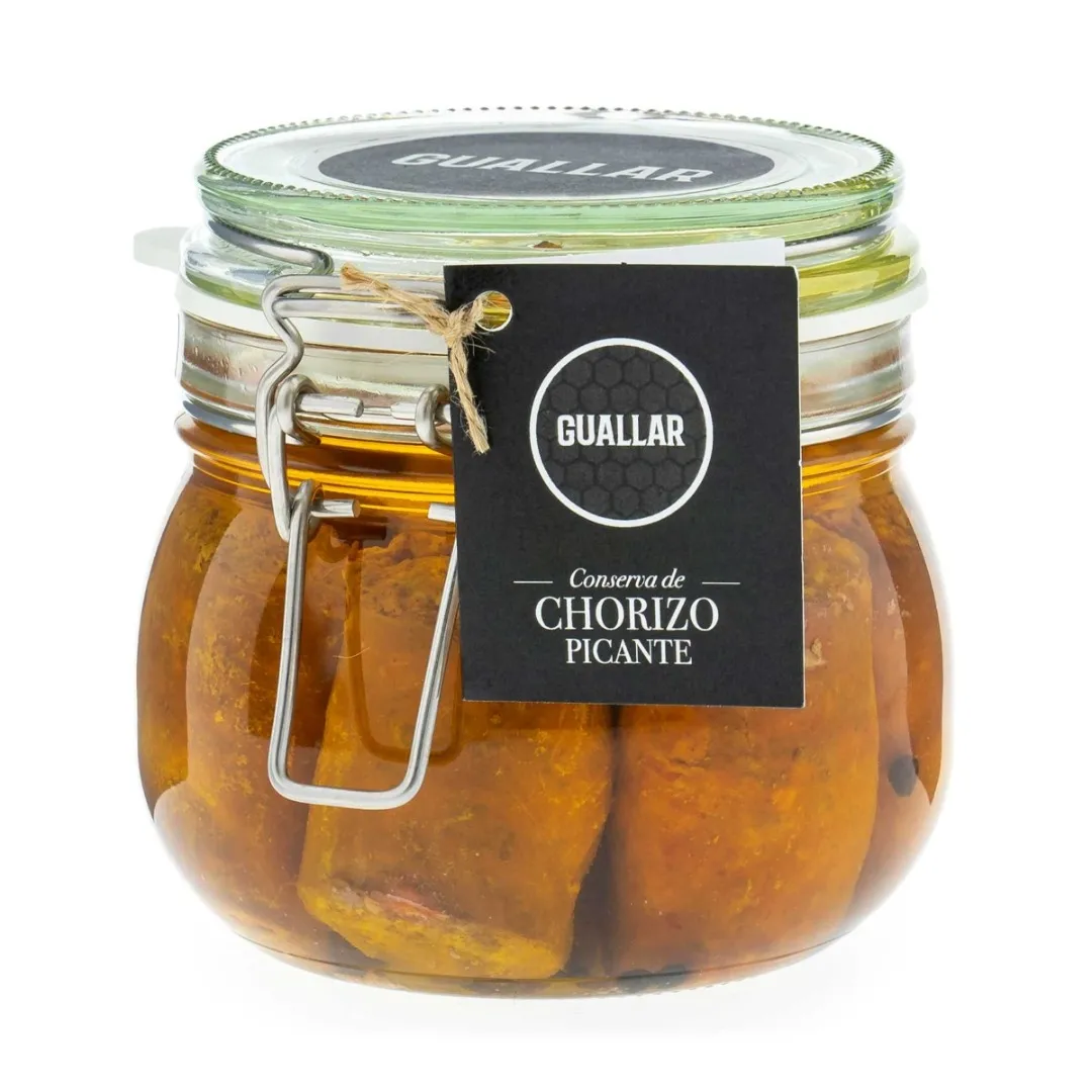 Conserva Gourmet de Chorizo Picante en Aceite de Oliva Virgen Extra - Guallar