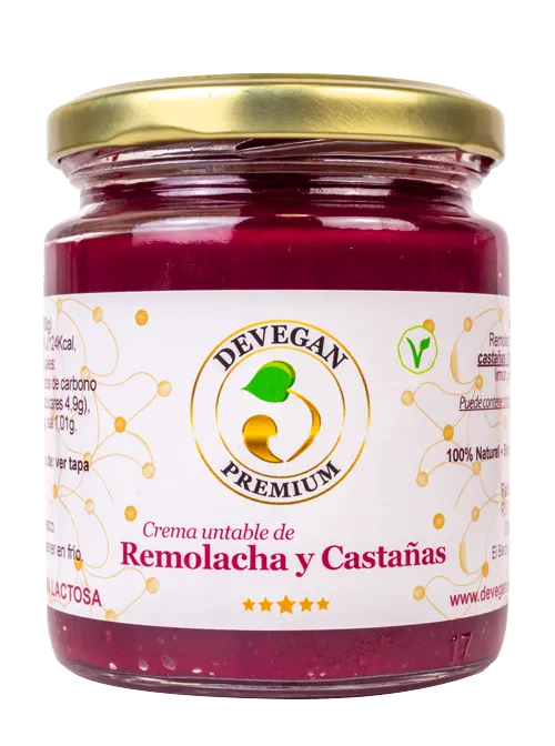 Crema untable de Remolacha y Castañas