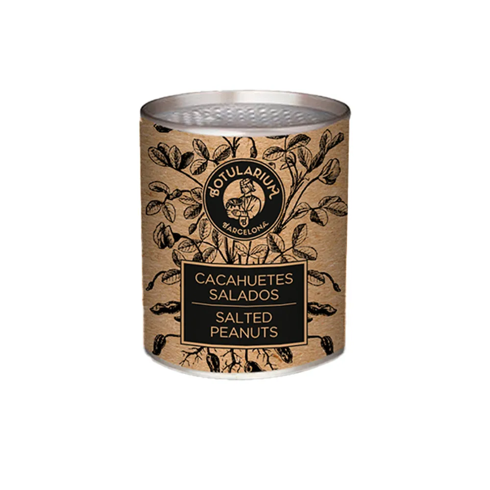 Cacahuete salado Botularium - Pack de 10 latitas minibar