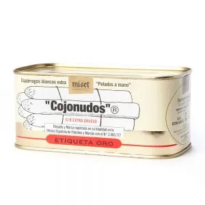 Pack Espárragos Blancos Cojonudos Extra-Gruesos en lata 3 x 1 kg "Miset"