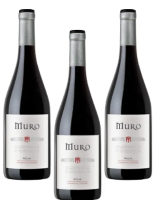 Muro Crianza Vino tinto tempranillo Rioja Pack 3 botellas 750ml