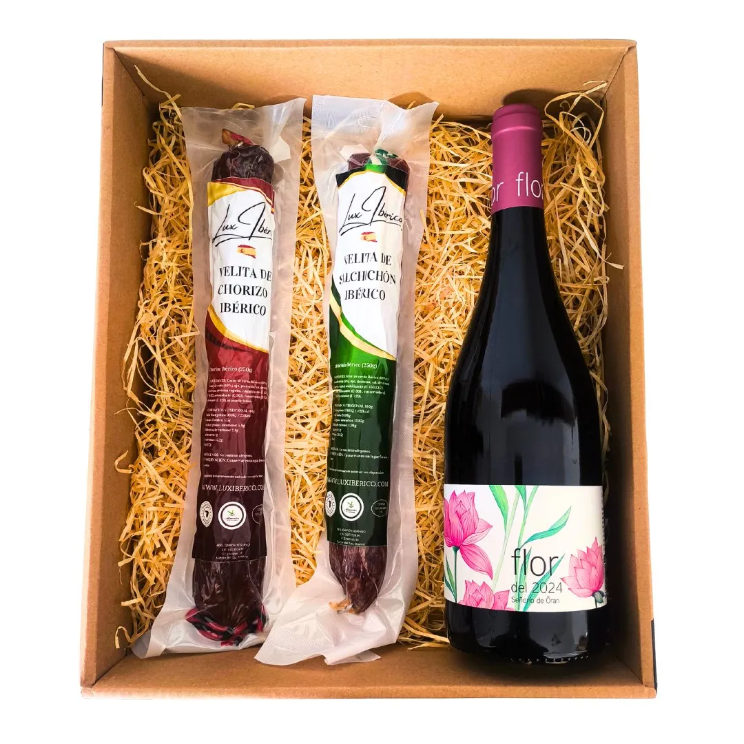 Cesta Regalo Gourmet Flavium - Lote de Productos Ibéricos
