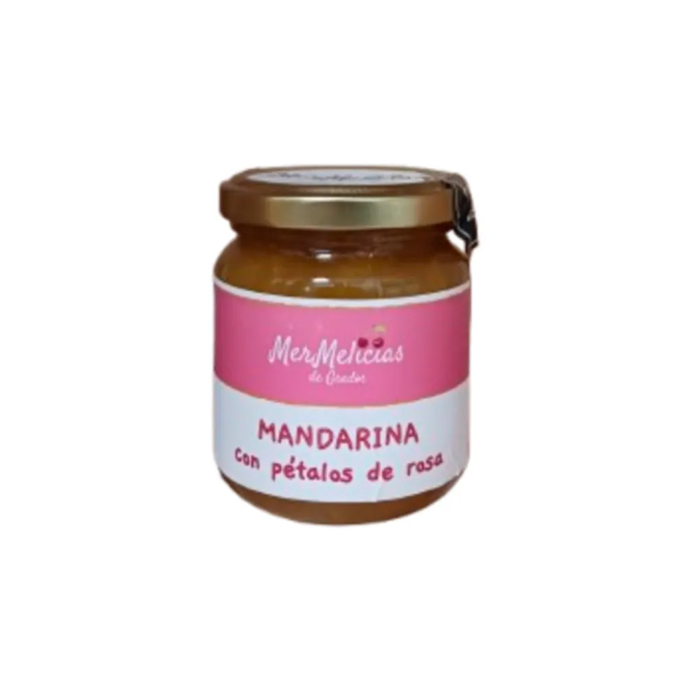 Mermelada de Mandarina con Pétalos de Rosa