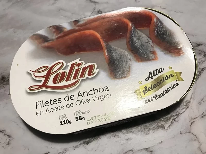 Anchoas Lolín Alta selección del Cantábrico (110gr)