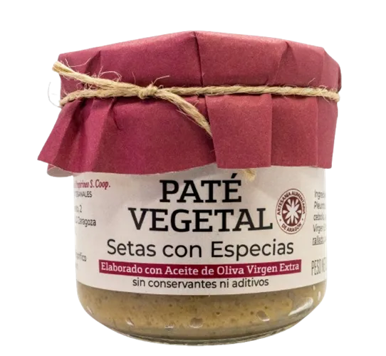 Paté Vegetal de Setas con Especias - Pack 4 unidades