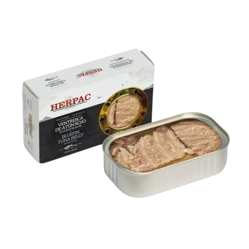 Ventresca Gourmet de Atún Rojo Salvaje en Aceite de Oliva - Herpac 120 g