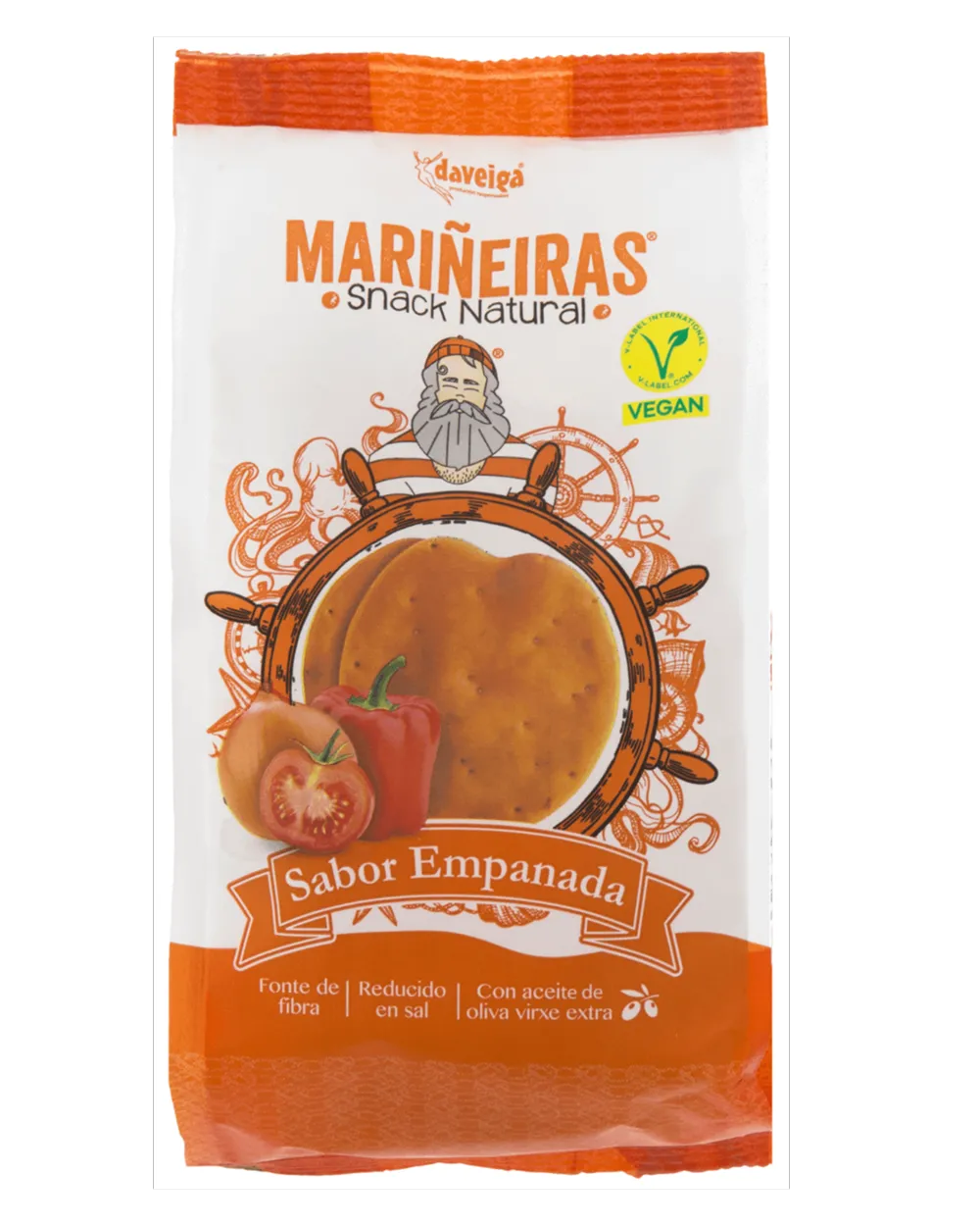 Tostas de pan - Snack natural con sabor a empanada Pack de 14x100 g