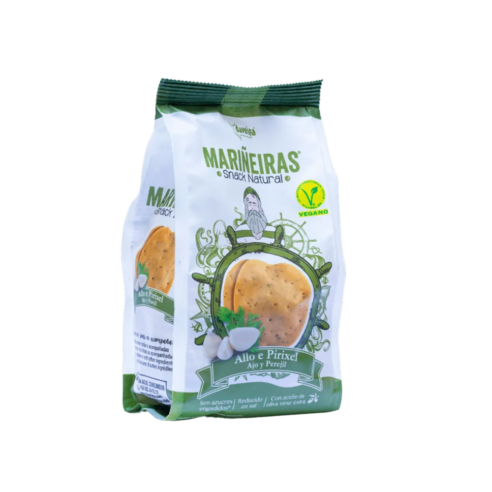 Tostas de pan - Snack natural con ajo y perejil Pack de 14x100 g