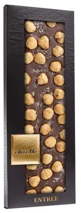 chocoMe - Chocolate con Leche 43% con Sal Maldon y Avellana de Piemonte