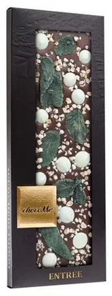 chocoMe - Chocolate Negro V66% con Hierbabuena, Limón y Chocolate de Lima