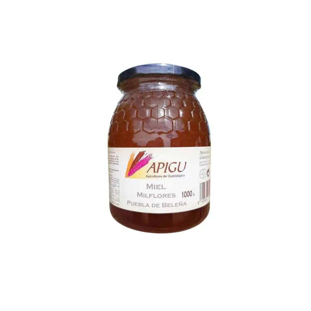 Miel Milflores Apigu Tarro 1000 g - Miel Artesana de la Alcarria