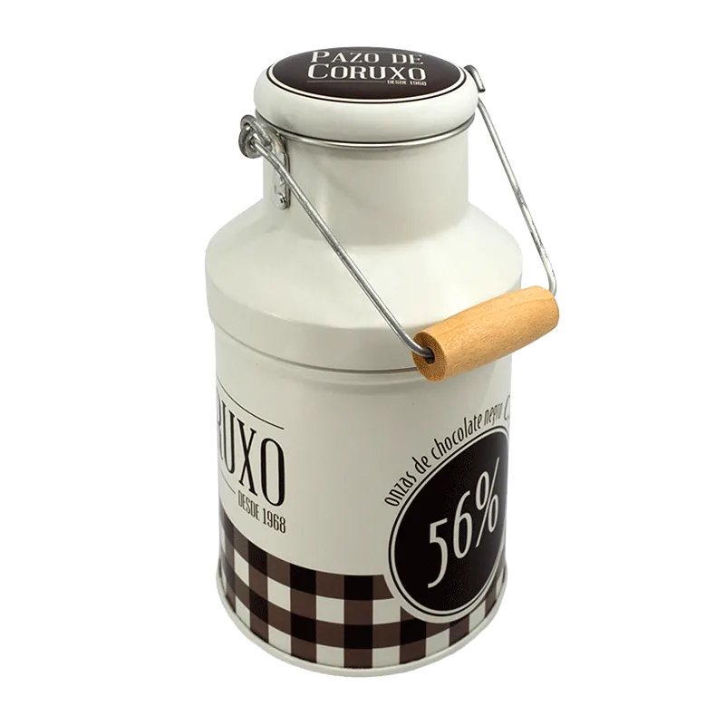 Lata Napolitanas de chocolate 56% cacao "Lechera" 75g