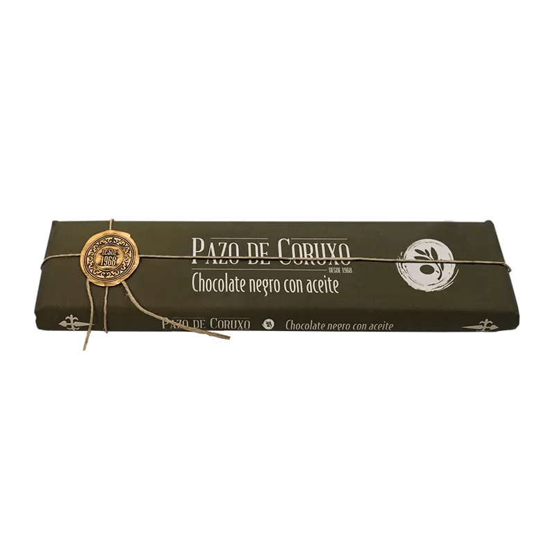 Chocolate artesano negro con aceite de oliva 300g