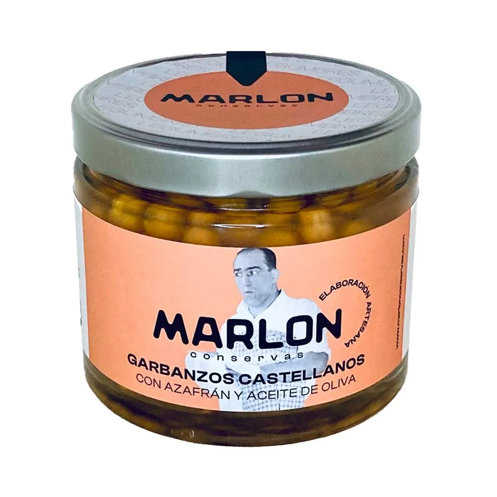 Garbanzos Castellanos con Azafrán y Aceite de Oliva - 4 unidades x 580 ml y 690 gr