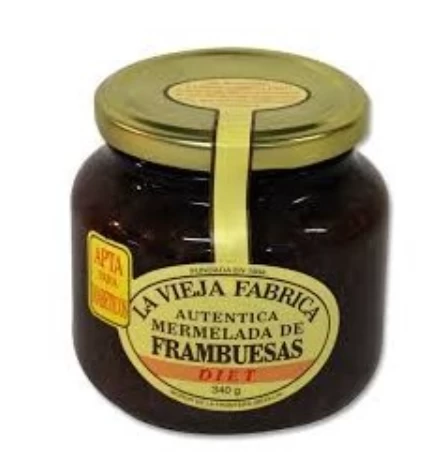 Mermelada Frambuesas Diet La Vieja Fábrica (280g)