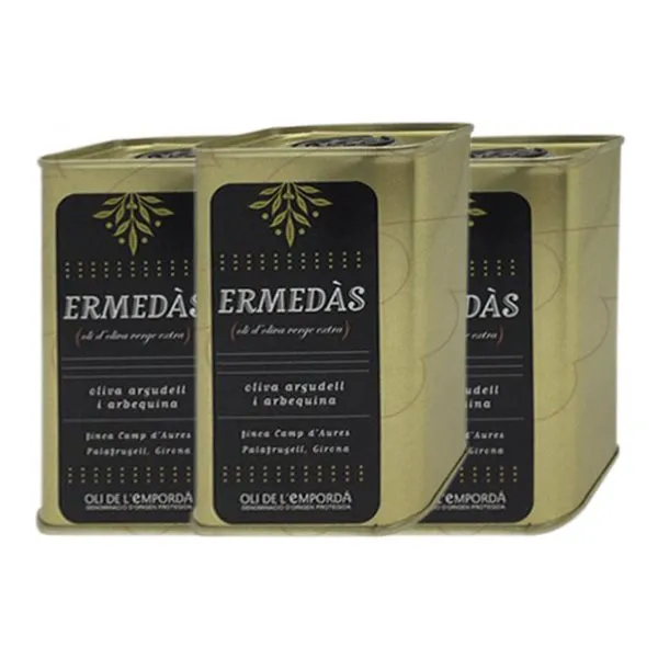 Aceite de Oliva Ermendàs AOVE Virgen Extra Lata 25 cl (Caja de 3 unidades)