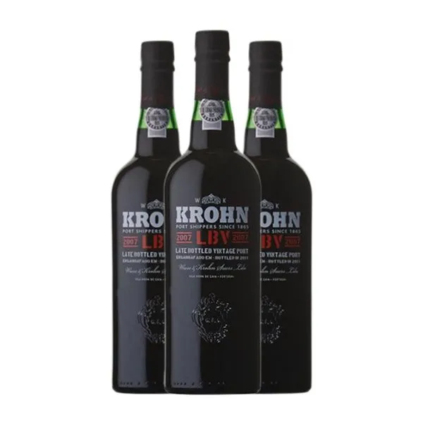 Krohn Porto LBV Late Bottled Vintage 75 cl Vino Generoso Fortificado (Caja de 3 unidades)