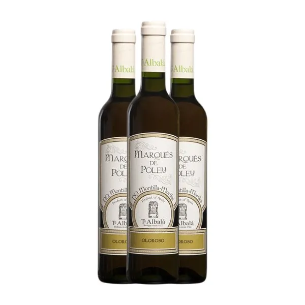 Toro Albalá Marqués de Poley Pedro Ximénez Montilla-Moriles Oloroso Botella Medium 50 cl Vino Generoso Fortificado (Caja de 3 unidades)