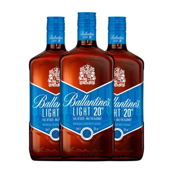 Whisky Blended Ballantine's 20º Escocia Light 70 cl (Caja de 6 unidades)